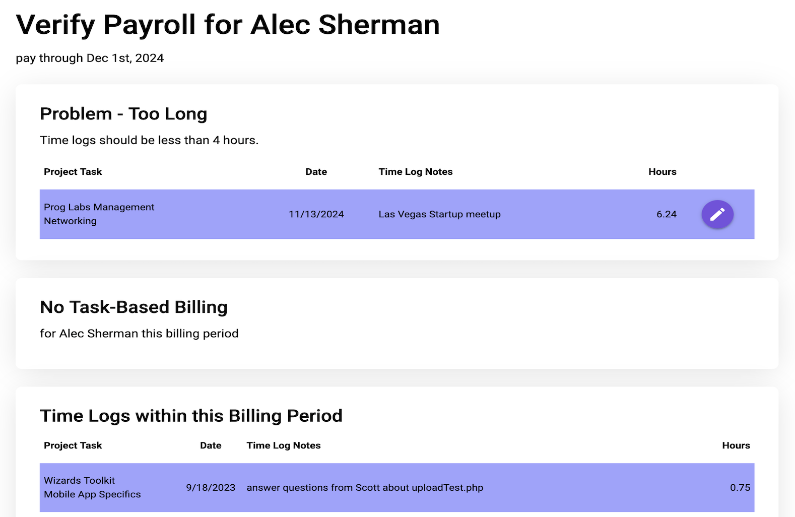 Generate Payroll process